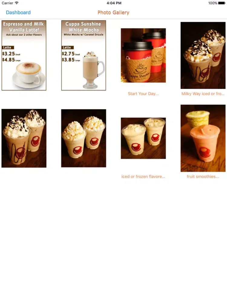 Cuppa Sunshine Coffee iPad  سکرین شاٹس