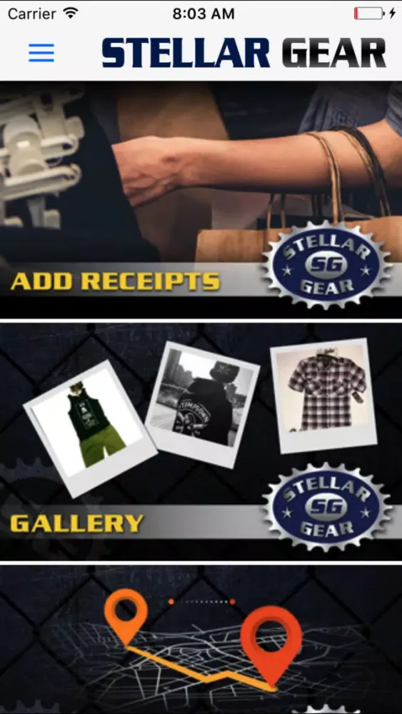 ภาพหน้าจอของ Stellar Gear