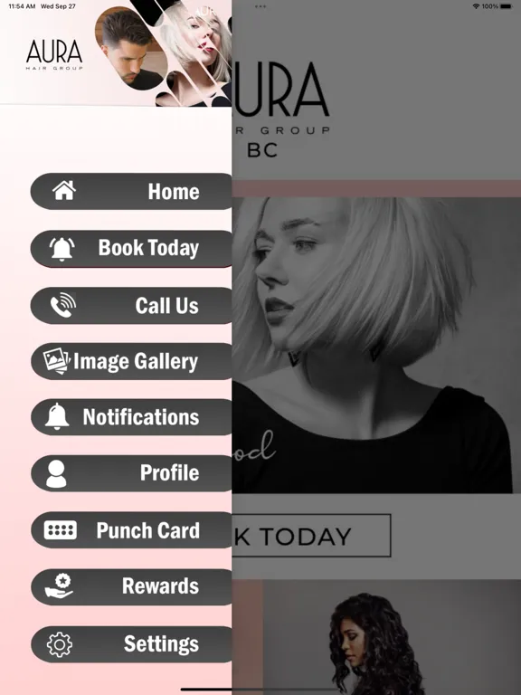Aura Hairgroup BC iPad  স্ক্রিনশট