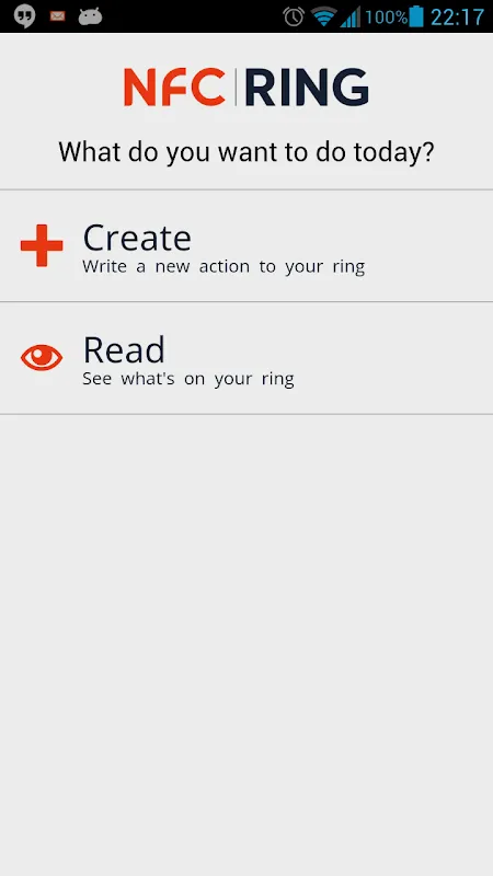 NFC Ring Control Screenshots