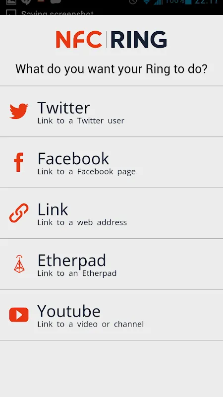 NFC Ring Control Screenshots