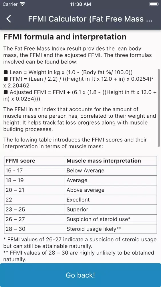 صور FFMI Calculator