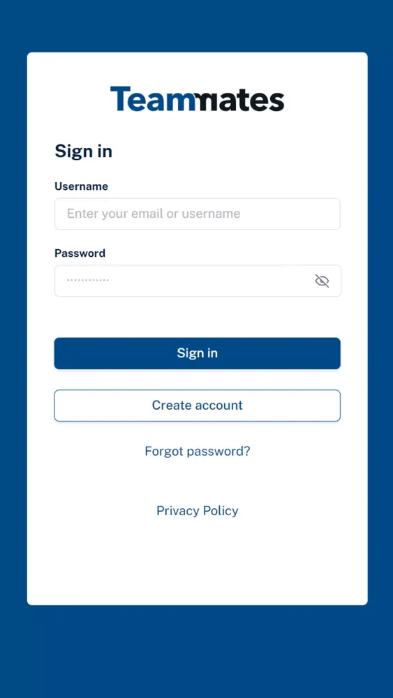 Teammates App Screenshots