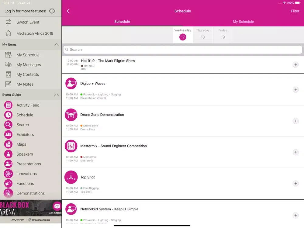 Mediatech Expo Africa iPad  Screenshots