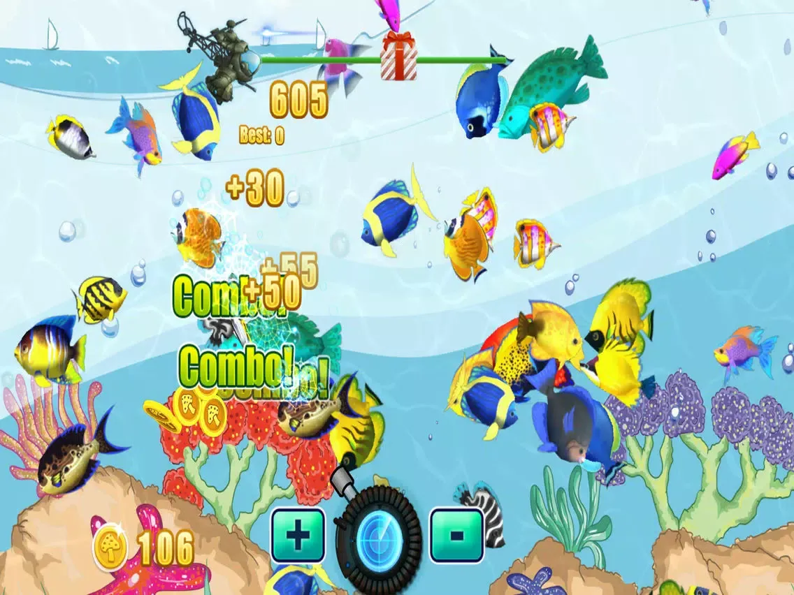 Capturas de tela do Crazy Fish Shooting For Kids iPad 