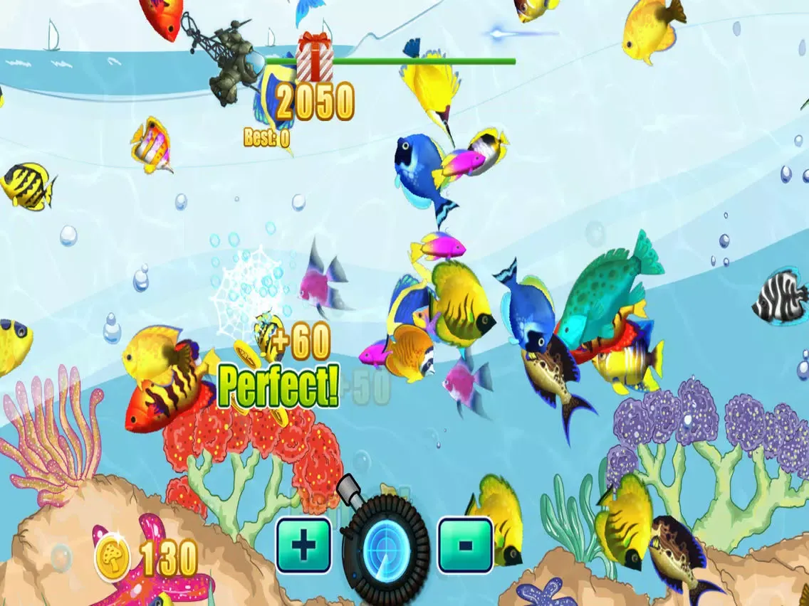 Capturas de tela do Crazy Fish Shooting For Kids iPad 