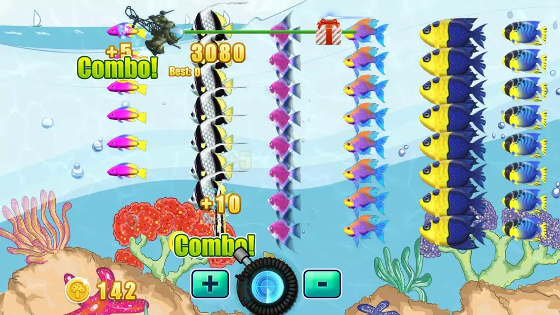 Capturas de tela do Crazy Fish Shooting For Kids