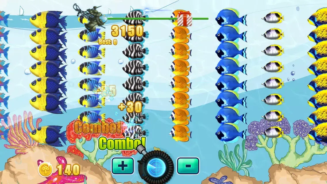 Capturas de tela do Crazy Fish Shooting For Kids