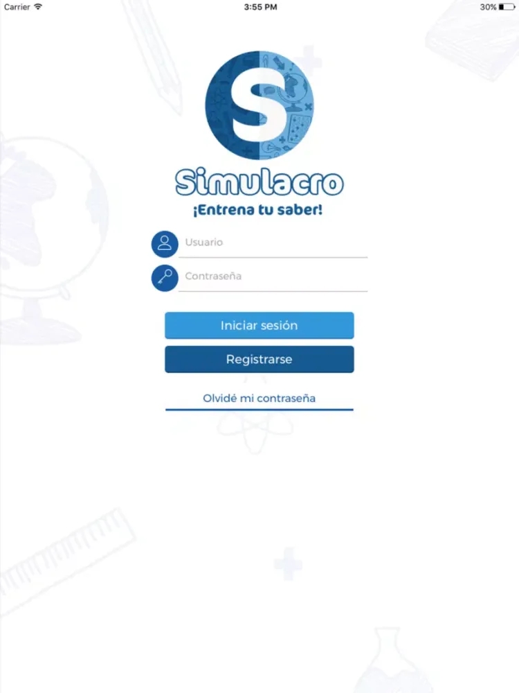 ภาพหน้าจอของ Simulacro App iPad 