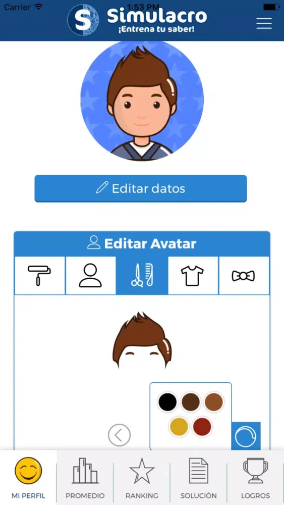 ภาพหน้าจอของ Simulacro App