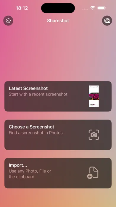 Frame Screenshots: Shareshot スクリーンショット
