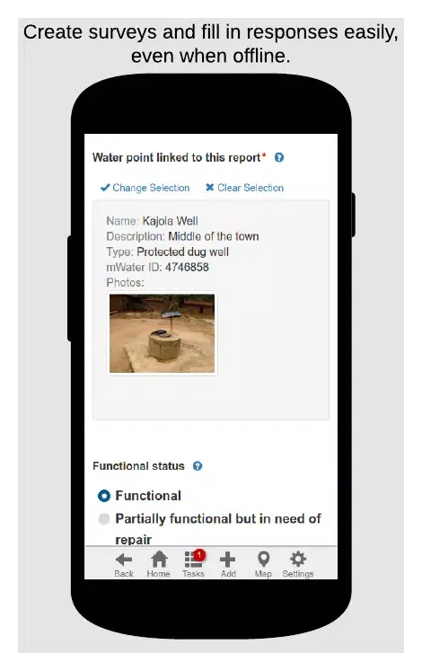 mWater Surveyor Screenshots