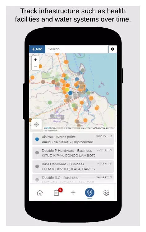mWater Surveyor Screenshots