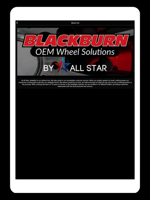 All Star Auto Parts iPad  Screenshots