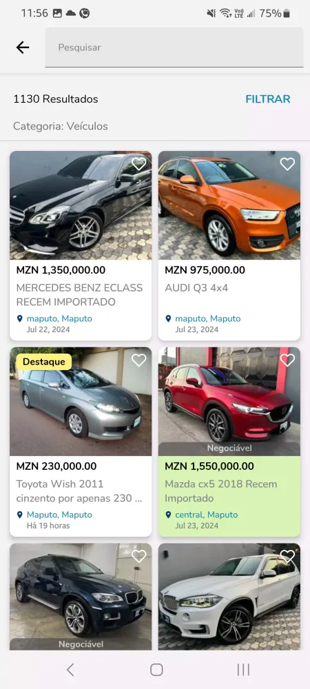 MaisVendas.co.mz Screenshots