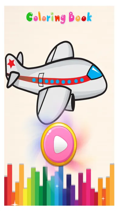 Airplanes Jets Coloring Book - Airplane game应用截图