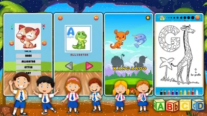 Animals Coloring Abc Shape Puzzle Game For Kids 스크린샷