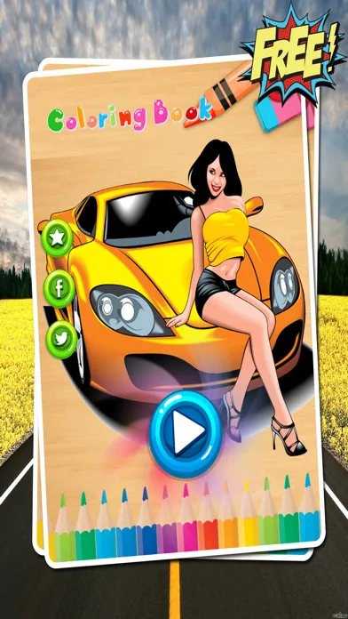 Car Coloring Book - car painting for kids toddlers and preschoolers kindergarten free games Screenshots