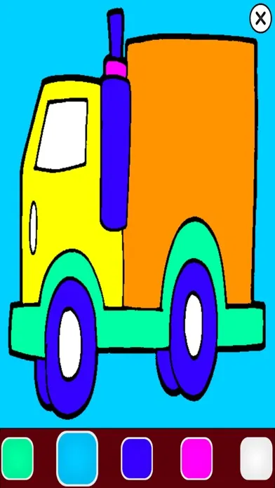 Capturas de pantalla de Cute Car Trucks Coloring Book Game