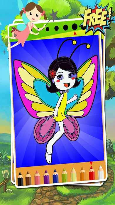 Tangkapan layar My Fairy Coloring Book - Fairy Coloring Game