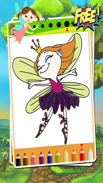 Tangkapan layar My Fairy Coloring Book - Fairy Coloring Game
