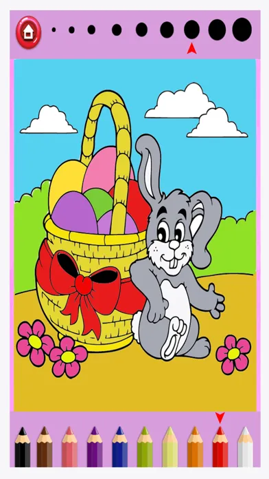 Coloring Games For Kids Easter - Finger Paint 스크린샷