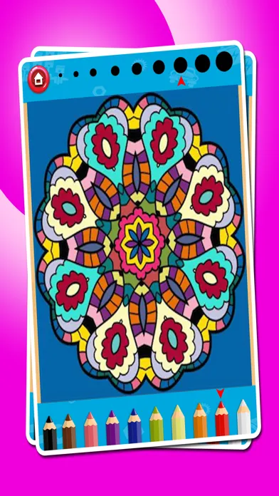 تصاویر Mandala Coloring Book - Draw Paint Doodle Sketch tool & Coloring book for adults and kids