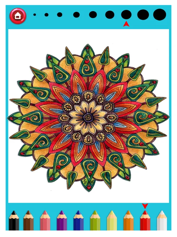Mandala Coloring for Adults - Adults Coloring Book iPad  Screenshots