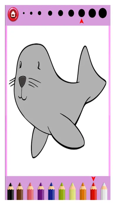 Ocean Animals Coloring Book - for Kids Ekran Görüntüleri