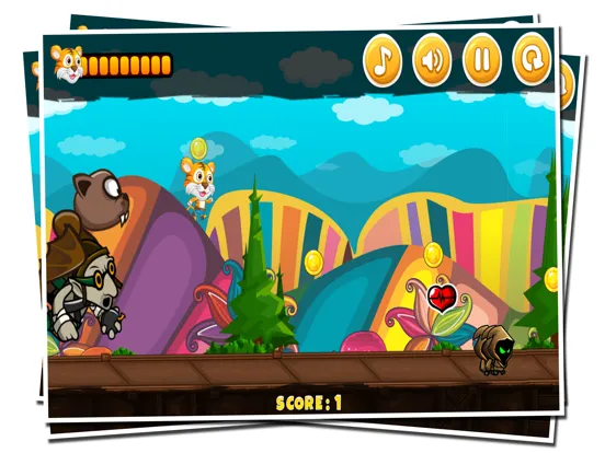 Tiny Tiger Run - Super World Animal Running Game iPad  Screenshots