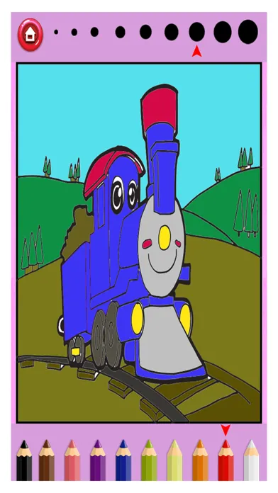 Train Coloring Game for Kids - Kids Learning Game应用截图