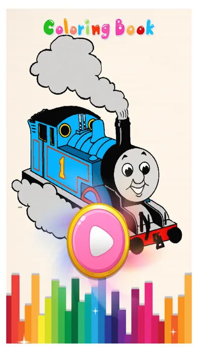 Train Coloring Game for Kids - Kids Learning Game应用截图