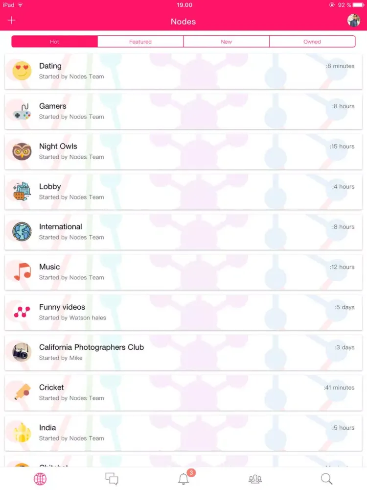 Captures d'écran de Nodes - Chat & Meet New People iPad 