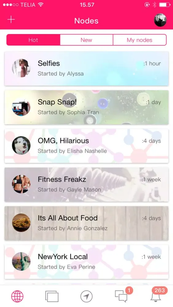 Captures d'écran de Nodes - Chat & Meet New People