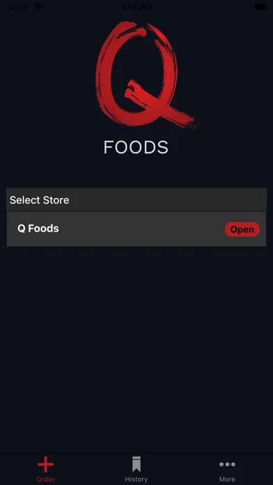 Tangkapan skrin Q Foods