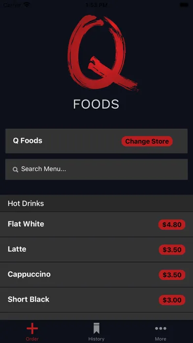 Tangkapan skrin Q Foods