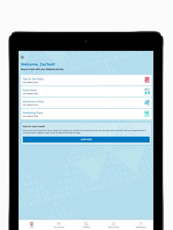 My Diabetes Journey iPad  Screenshots