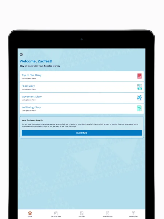 My Diabetes Journey iPad  স্ক্রিনশট