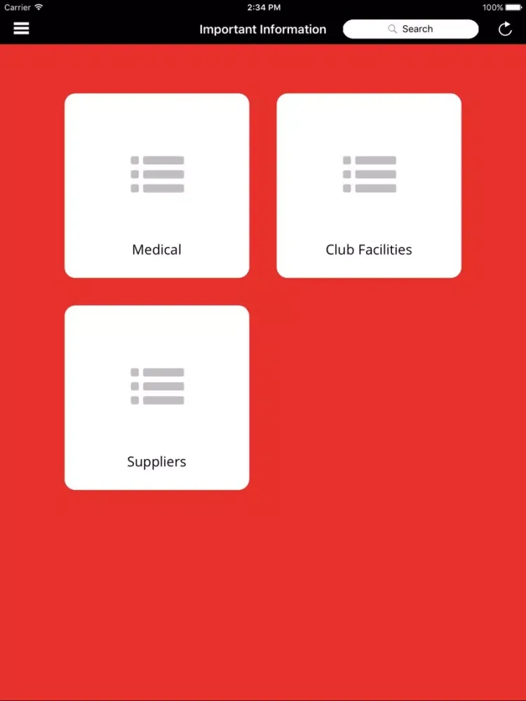 Ảnh chụp màn hình của Waitemata Rugby Club App iPad 