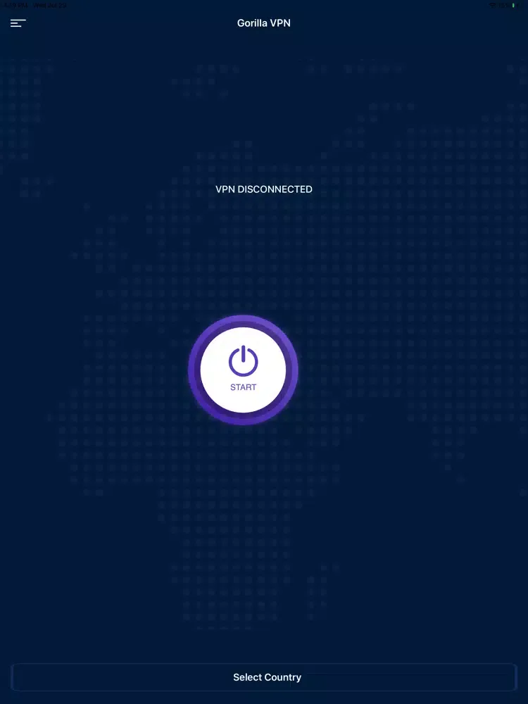 ภาพหน้าจอของ GorillaVPN - Secure VPN Proxy iPad 