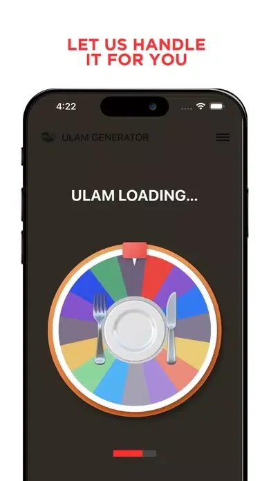 Tangkapan skrin Ulamo - Pinoy Ulam Generator