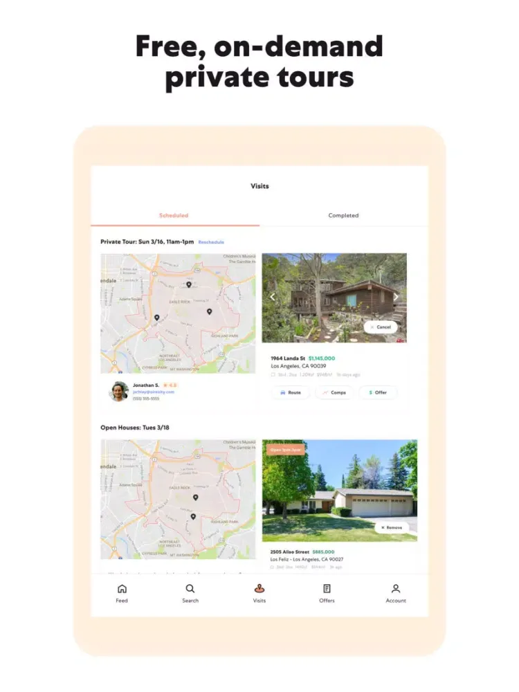 Open Listings Real Estate iPad  سکرین شاٹس