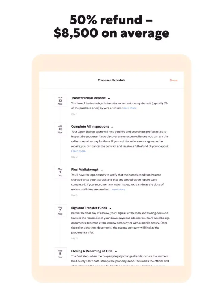Open Listings Real Estate iPad  سکرین شاٹس