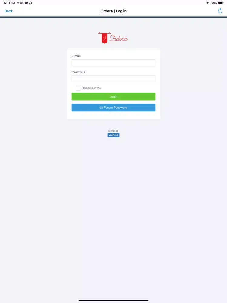 O Waiter iPad  স্ক্রিনশট