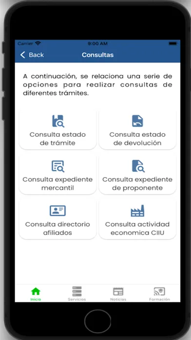 Camara de Comercio del Oriente سکرین شاٹس