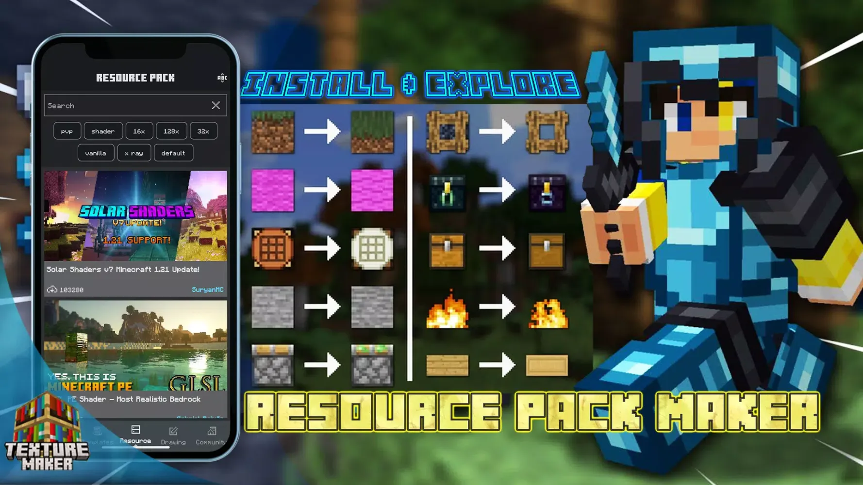 Texture Maker for Minecraft PE Screenshots