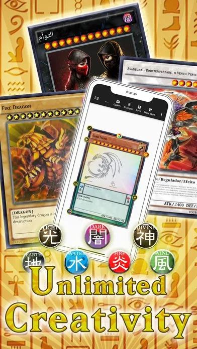 Capturas de tela do Card Maker Creator for YugiOh