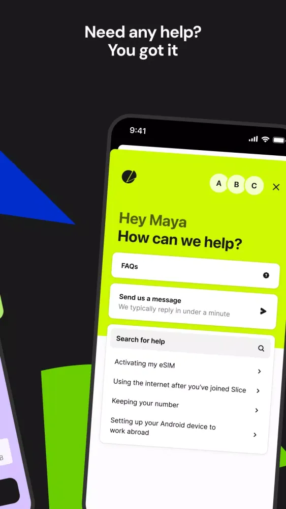 Slice Mobile Screenshots