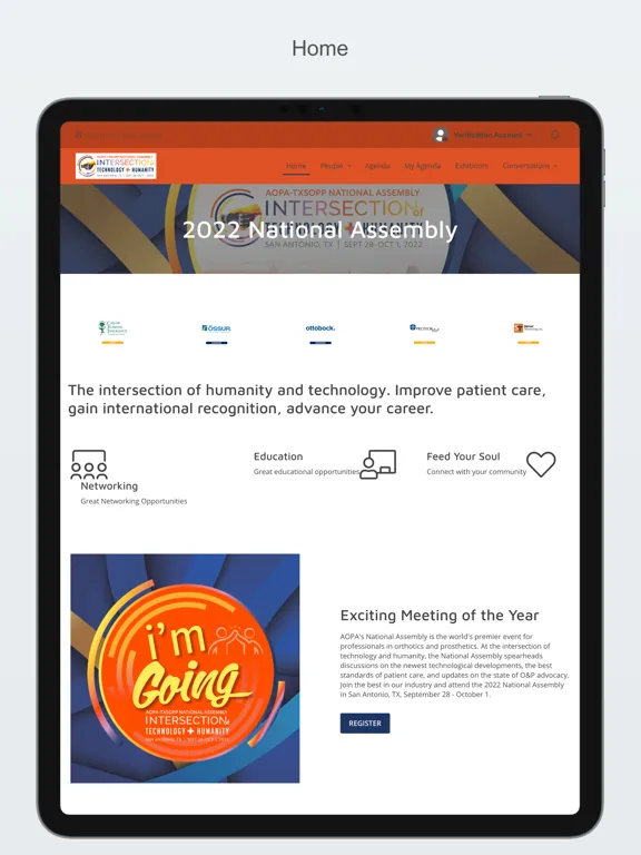 Tangkapan layar AOPA National Assembly 2022 iPad 