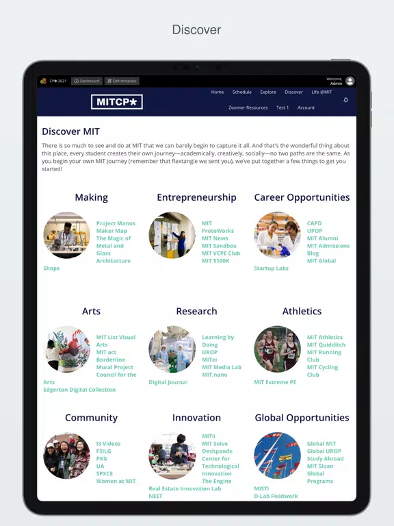 MIT CPW 2021 iPad  स्क्रीनशॉट